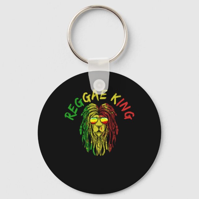 Reggae Rasta Rastafari Key Ring (Front)