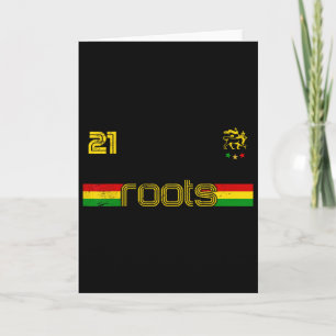 Reggae Rastafari Ethiopia Jamaica Footbyll Soccer Card