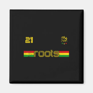 Reggae Rastafari Ethiopia Jamaica Footbyll Soccer Magnet