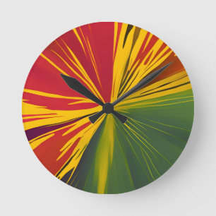 Reggae Rays  Round Clock