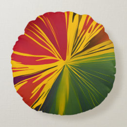 Reggae Rays  Round Cushion