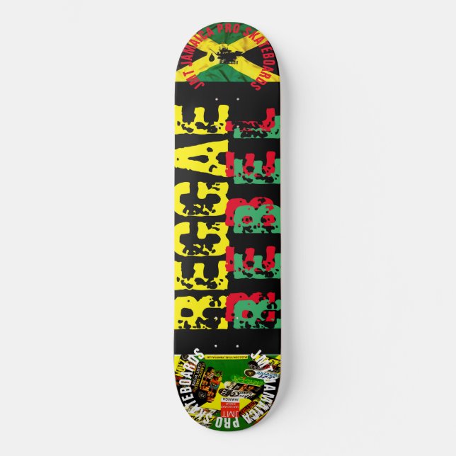REGGAE REBEL  8 1/4" Skateboard Deck (Front)