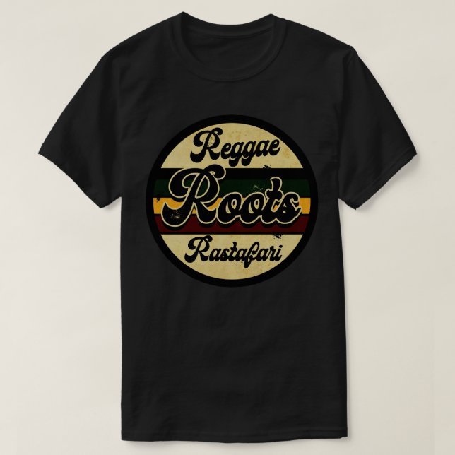 Reggae Roots Rastafari T-Shirt (Design Front)
