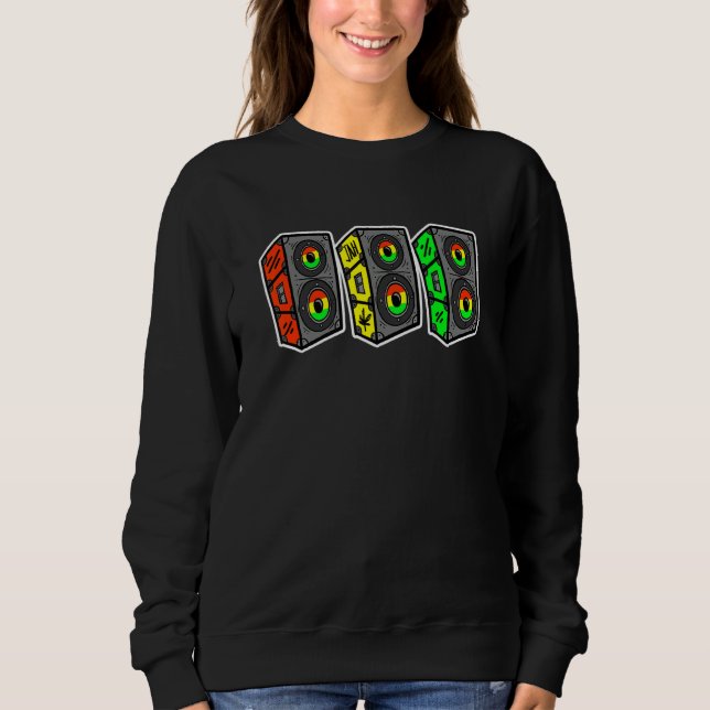 Reggae Roots Sound System Rastafari Sweatshirt (Front)