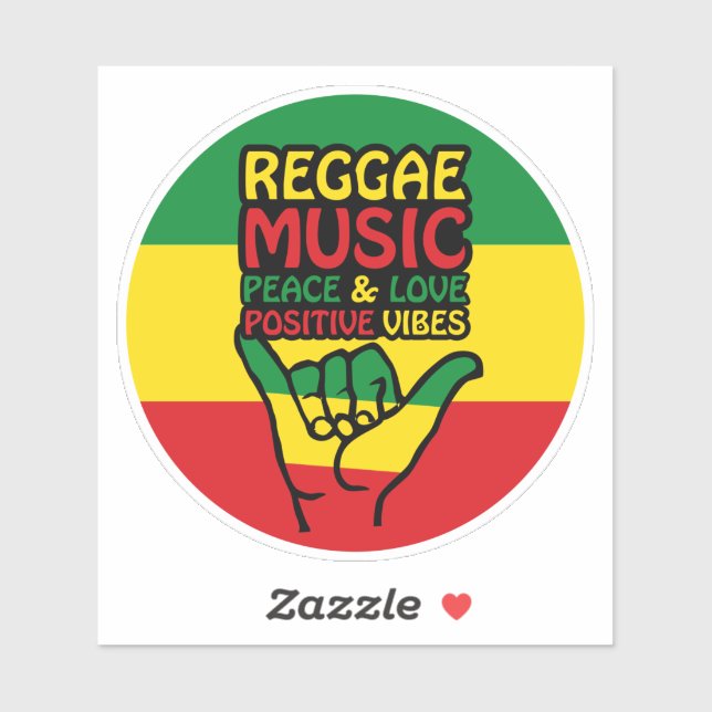 Reggae Shaka Hand with positive quotes (Sheet)