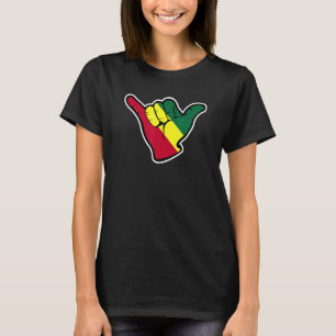 Reggae Shaka Surf Good Times Rasta Island Roots Re T-Shirt