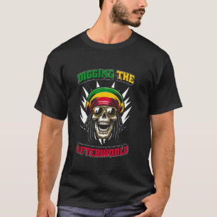 Reggae Skull Music - Rastafari Rastafarian Rasta R T-Shirt
