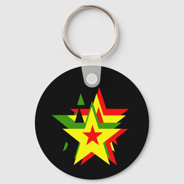 Reggae star key ring (Front)