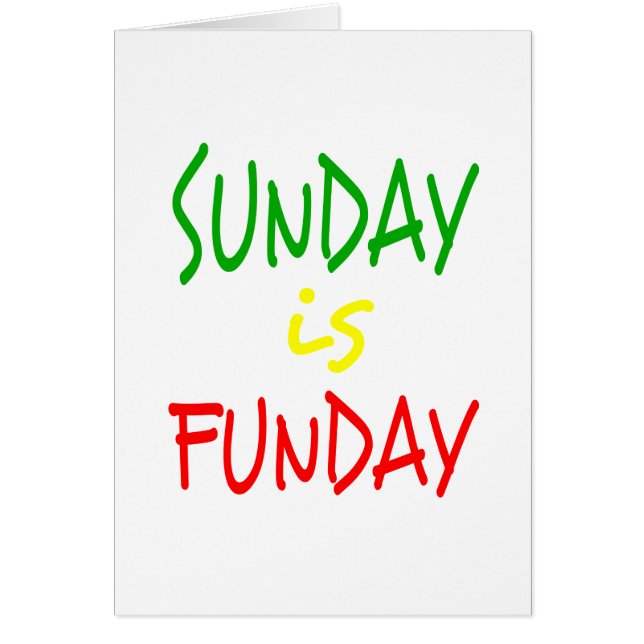 Reggae Sunday Is Funday (Front)