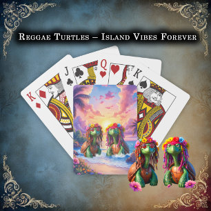 Reggae Turtles – Island Vibes Forever. Playing Cards