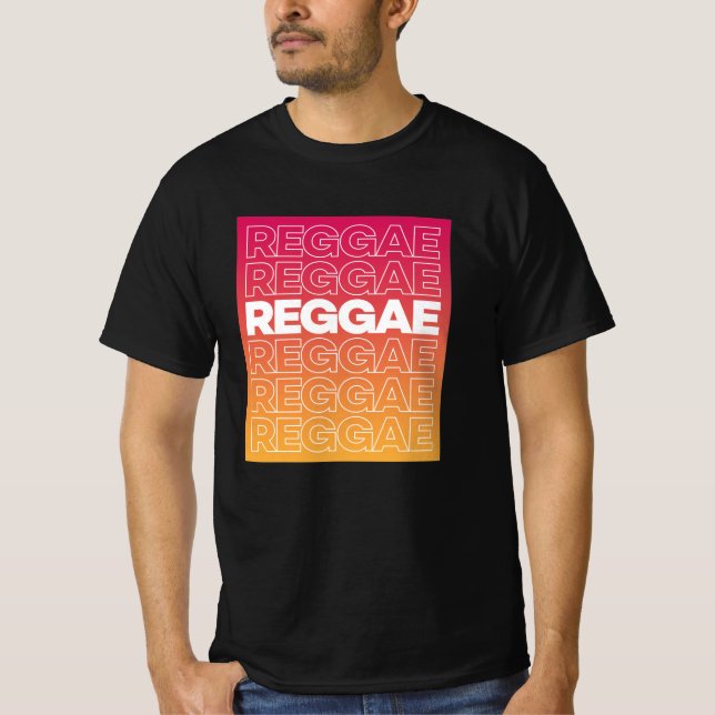 Reggae Typography T-Shirt (Front)