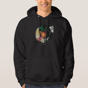 Reggae Vinyl Record Player Dj Deck Rasta Jamaican Hoodie