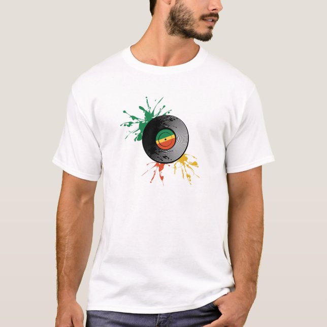 Reggae vinyl record. T-Shirt (Front)