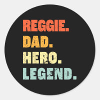 Reggie Dad Hero Legend Personalised Custom Name Fa