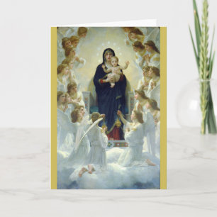 Regina Angelorum ... Bouguereau 1900 Holiday Card