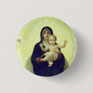 Regina Angelorum - William-Adolphe Bouguereau 3 Cm Round Badge