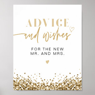 REGINA Gold Disco Advice For The Bride & Groom Poster