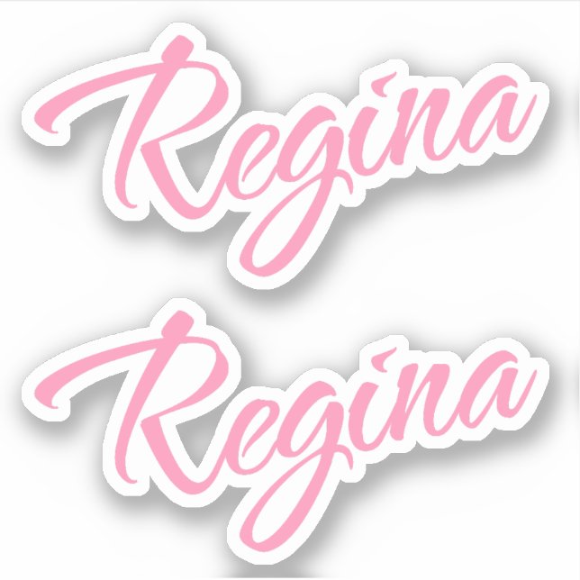 Regina Name in Pink x2 (Front)