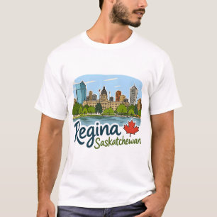 Regina Saskatchewan Cute Skyline Pride T-Shirt