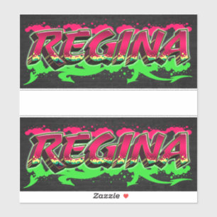 Regina Vorname Name Graffiti Aufkleber Sticker