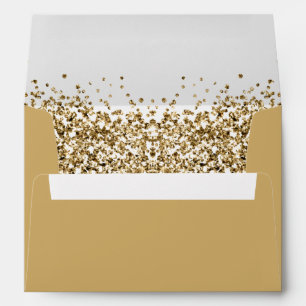REGINA Yellow Gold Sequins Glitter Envelope