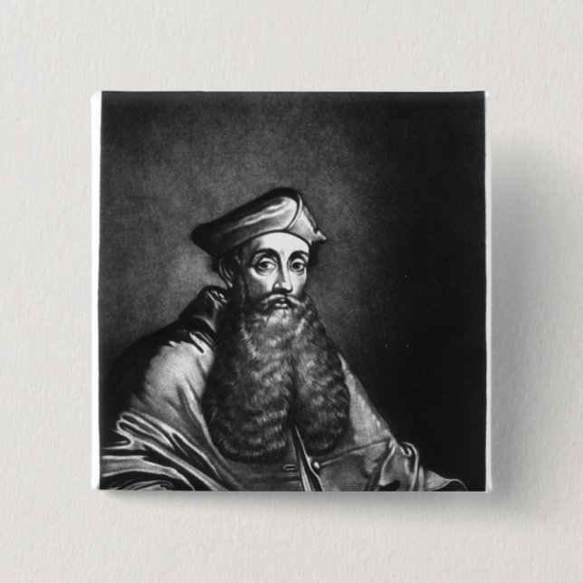 Reginald Pole  illustration 15 Cm Square Badge (Front)