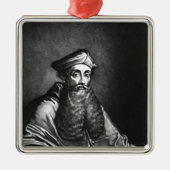 Reginald Pole  illustration Metal Ornament (Front)