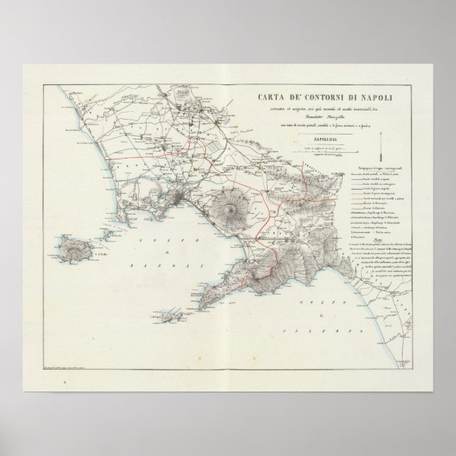 Region of Naples Italy Poster (Front)