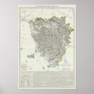 Region of Tuscany Italy Poster
