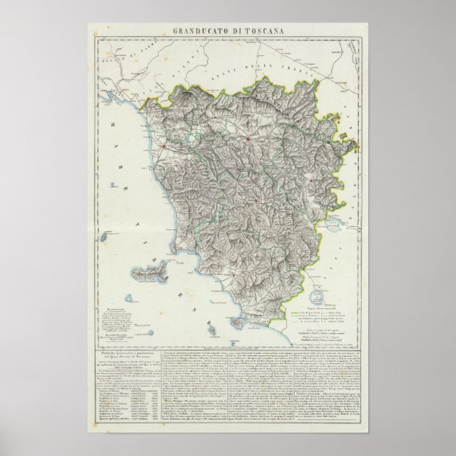 Region of Tuscany Italy Poster (Front)
