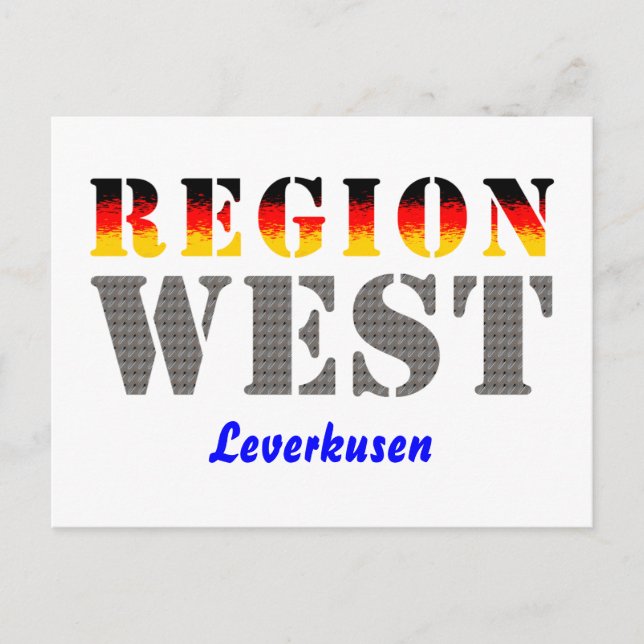 Region West - Leverkusen Postcard (Front)