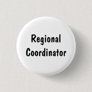 Regional Coordinator 3 Cm Round Badge