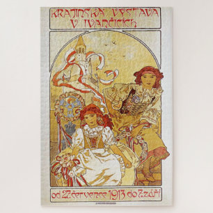 Regional Exhibition in Ivančice by Alphonse Mucha Jigsaw Puzzle