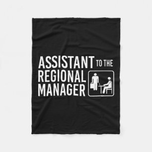 Regional Manager Istant The Office Fathers Day Fleece Blanket
