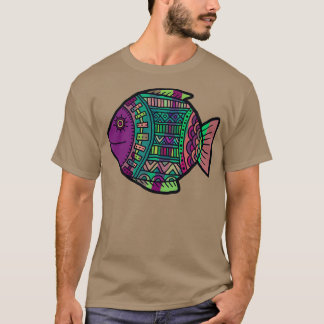 Regional Mexican indigenous fish with psychedelic  T-Shirt