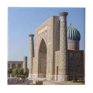 Registan square at sunset - Samarkand, Uzbekistan Ceramic Tile