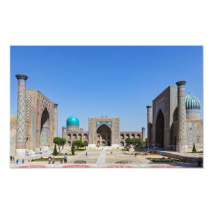 Registan square - Samarkand, Uzbekistan, Asia Photo Print