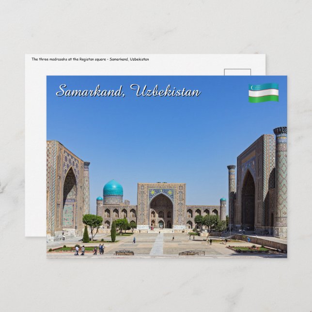 Registan square - Samarkand, Uzbekistan, Asia Postcard (Front/Back)