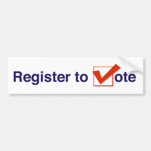 Register To Vote 2022 Bumper Sticker