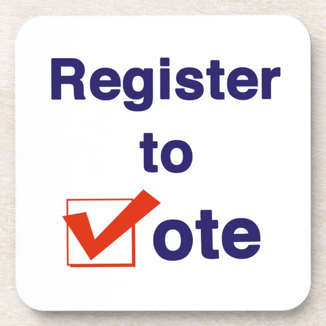 Register To Vote 2024 Coaster (Front)