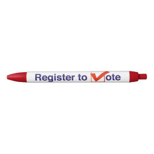Register To Vote 2026 Black Ink Pen