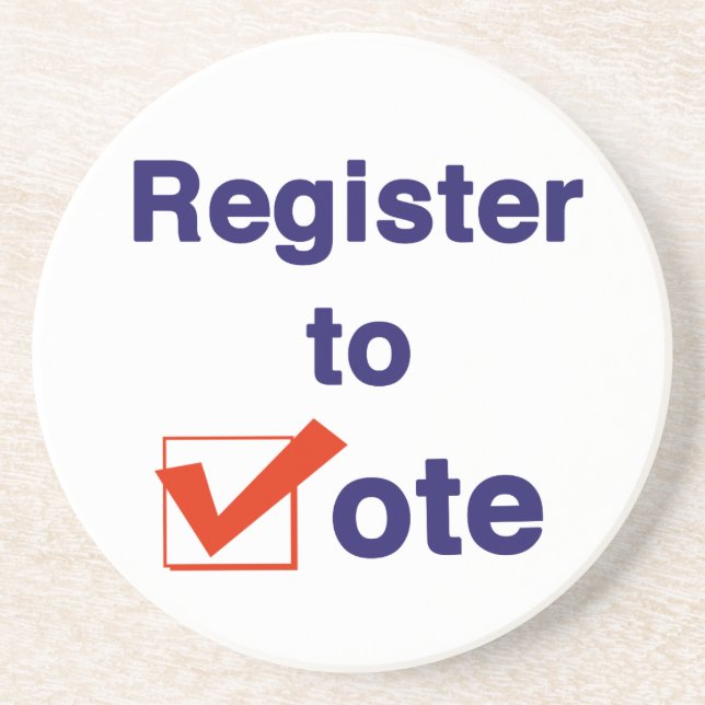 Register to Vote 2026 Elections Coaster (Front)