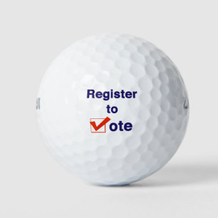 Register to Vote 2026 Elections Golf Balls
