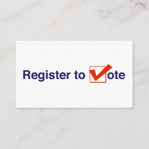 Register To Vote 2026 Enclosure Card