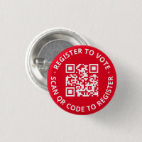 Register to vote custom scannable QR Code red