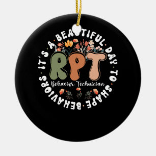 Registered Behavior Technician RBT Behavior Therap Ceramic Ornament