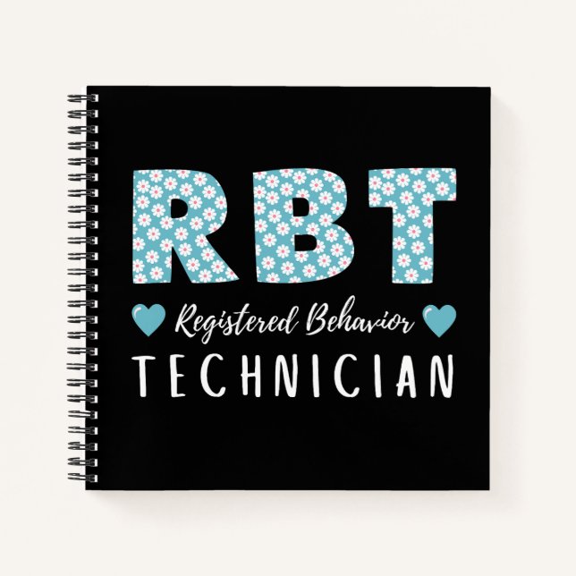 Registered behaviour technician ABA Therapist Notebook (Front)