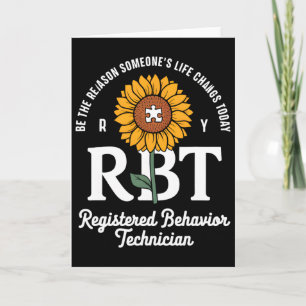 Registered Behaviour Technician Rbt Autism Awarene Card
