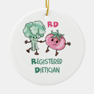 Registered Dietician Ceramic Ornament