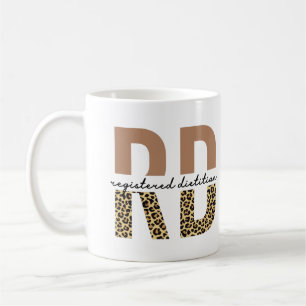 Registered Dietician Cheetah print RD Gifts Coffee Mug
